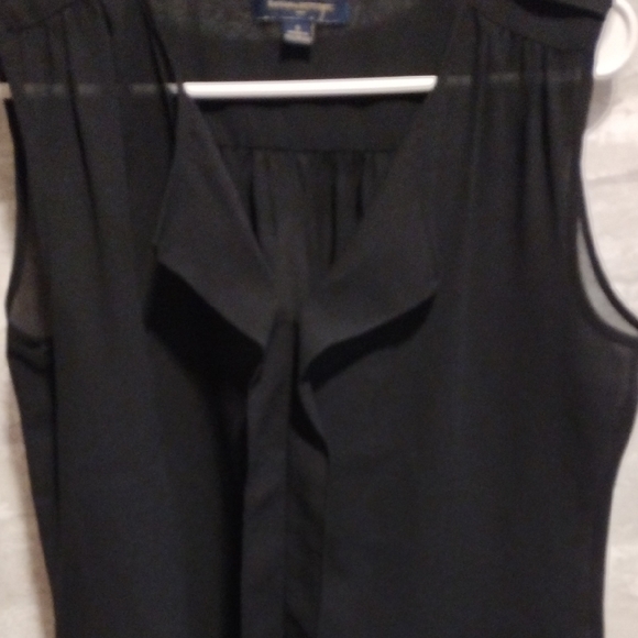 Women's Black Sleeveless Top - Picture 4 of 5